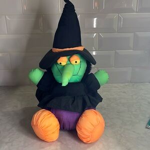 Vintage TB Trading Snaggle tooth Witch Nylon Puff Plush Parachute Stuffed